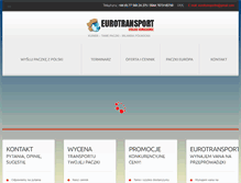 Tablet Screenshot of eurotransportni.com
